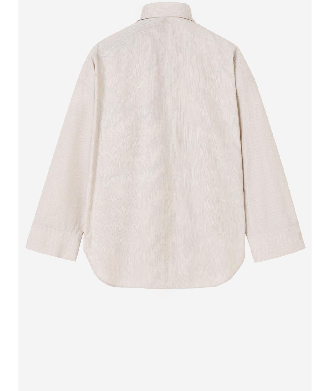 BY MALENE BIRGER Бежевая хлопковая рубашка, фото 2