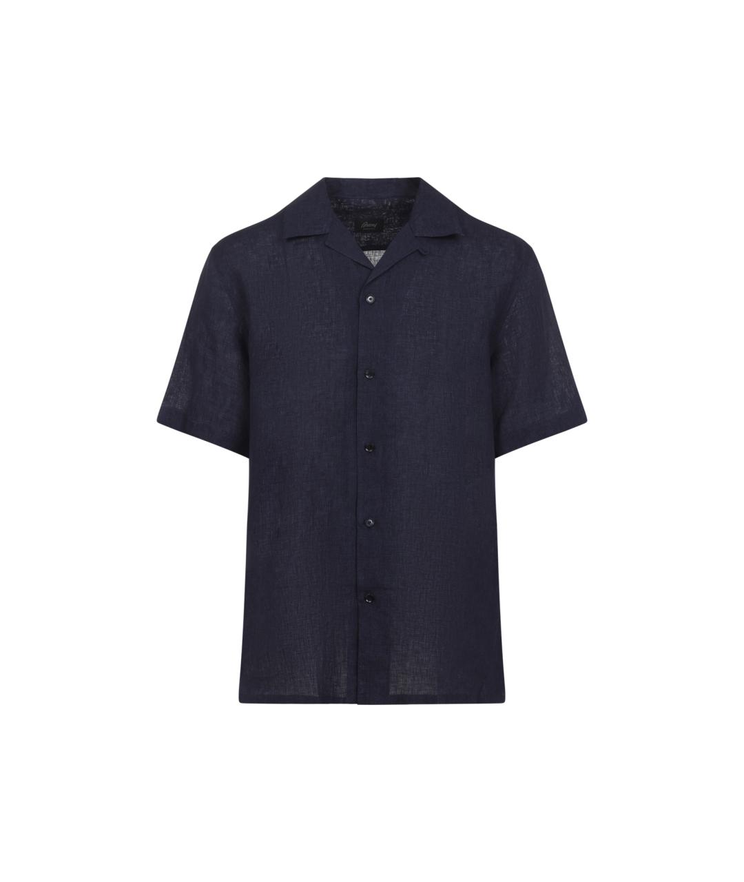 BRIONI Черная льняная кэжуал рубашка, фото 1