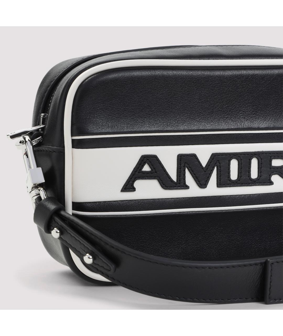 AMIRI Черная кожаная сумка на плечо, фото 4