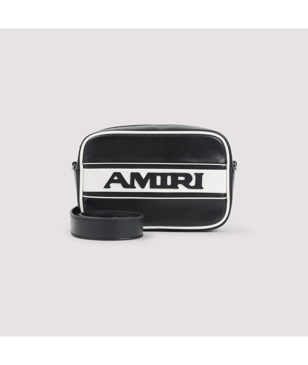 AMIRI Черная кожаная сумка на плечо, фото 2