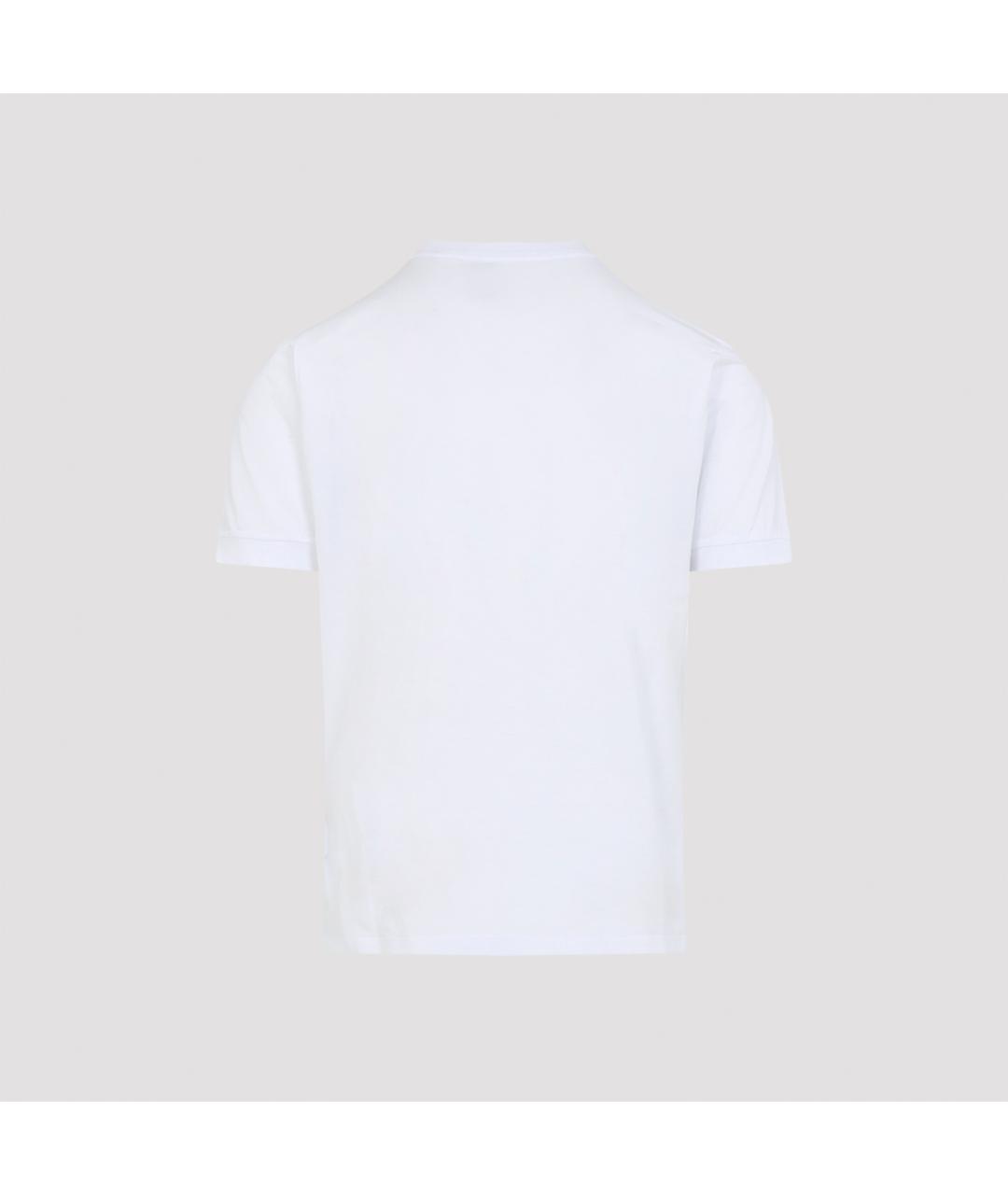 AMIRI Белая хлопковая футболка, фото 3