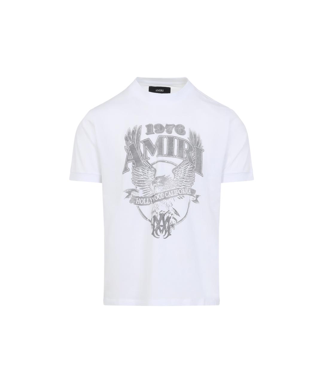 AMIRI Белая хлопковая футболка, фото 1