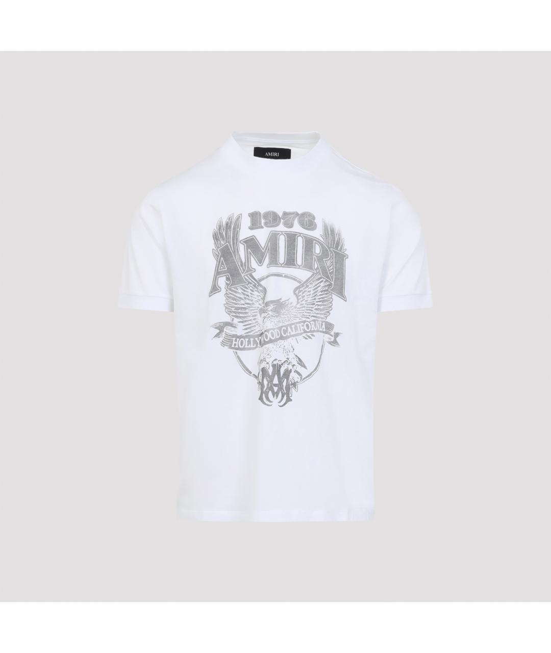 AMIRI Белая хлопковая футболка, фото 2