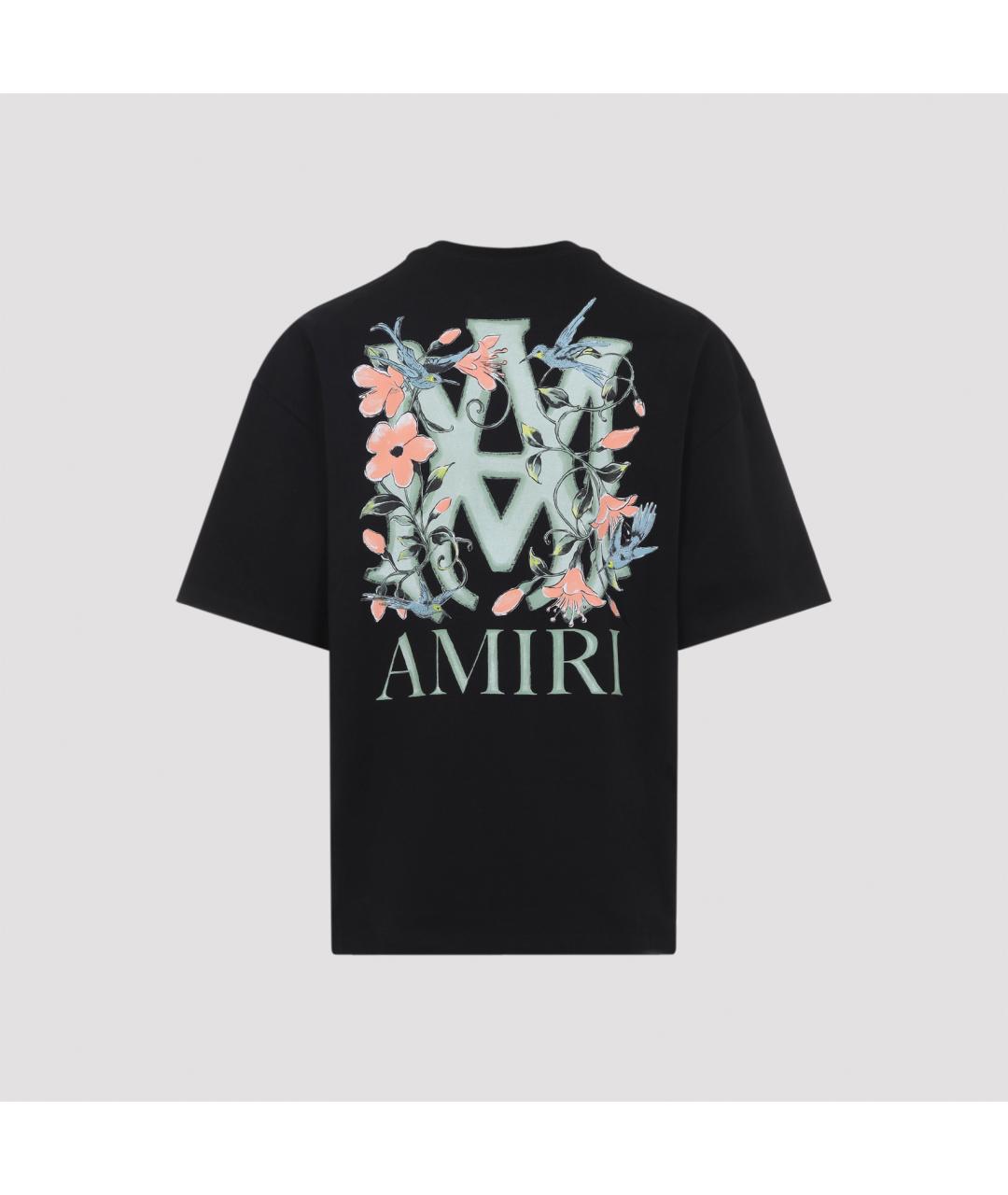 AMIRI Черная хлопковая футболка, фото 3