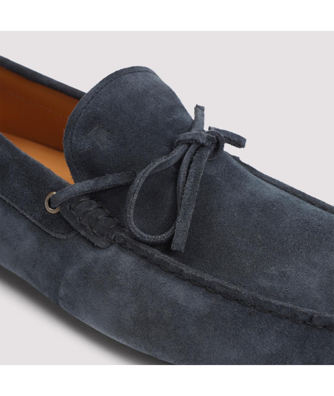 TOD'S Темно-синие замшевые лоферы, фото 5