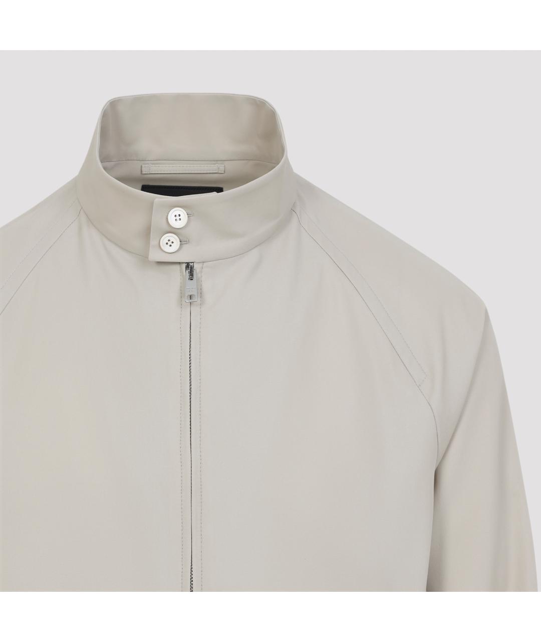 PRADA Бежевая хлопковая куртка, фото 5