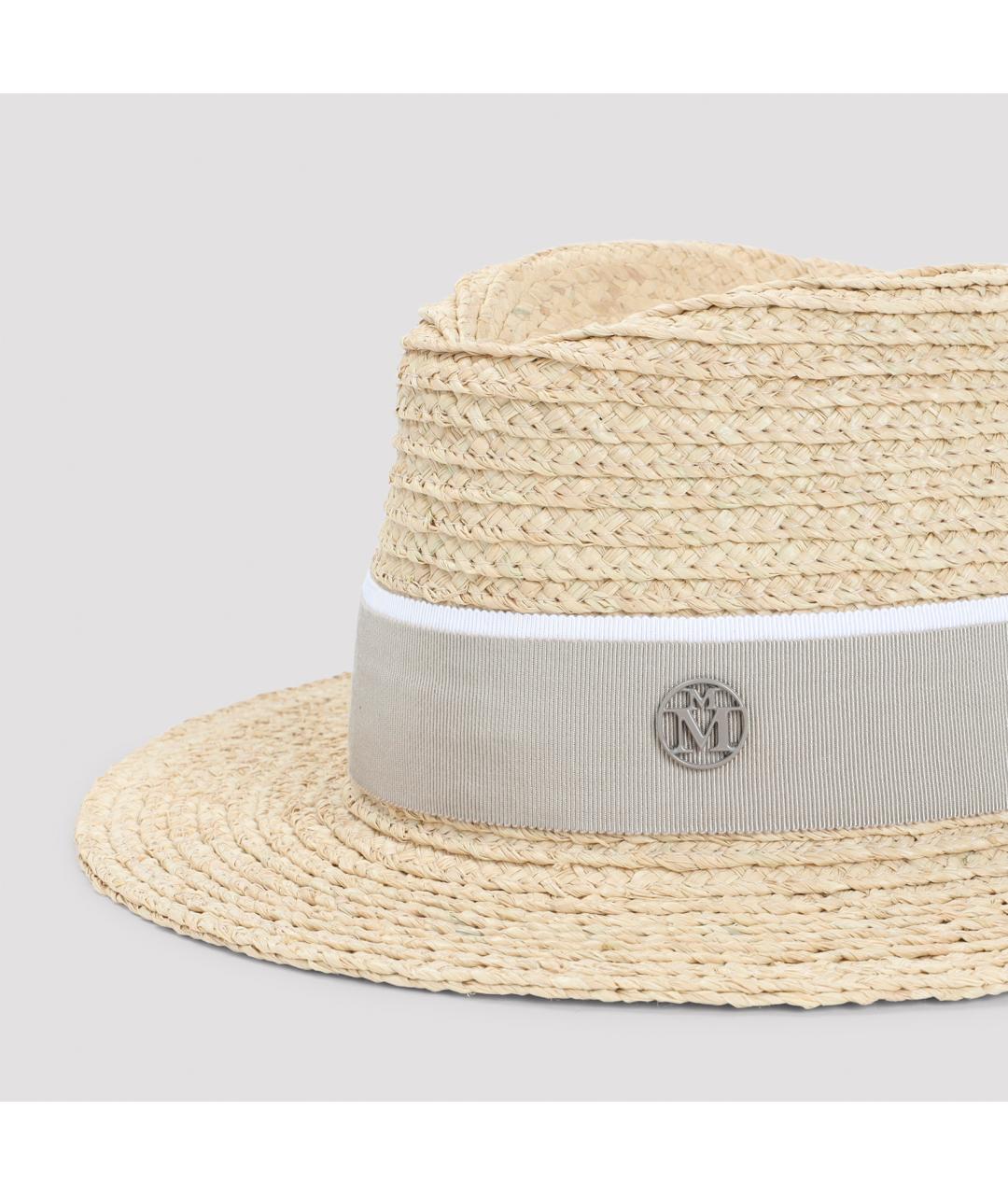 MAISON MICHEL Бежевая хлопковая шляпа, фото 4
