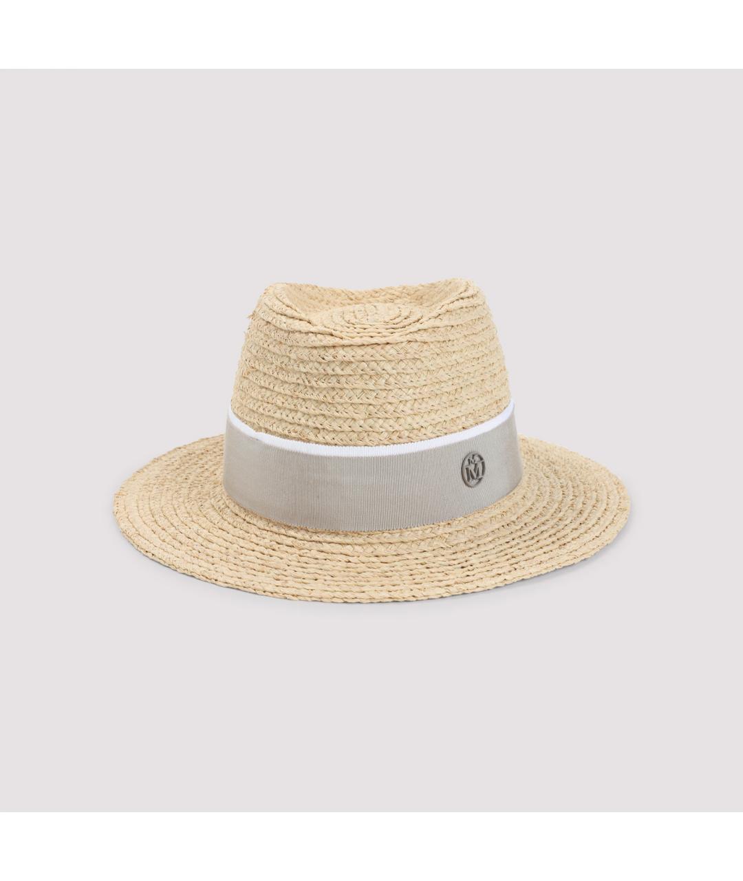 MAISON MICHEL Бежевая хлопковая шляпа, фото 2