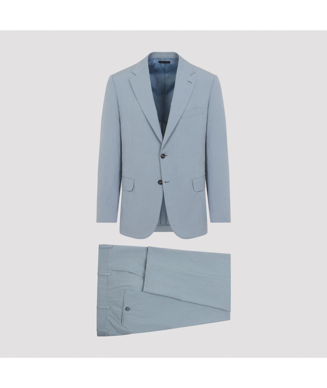 BRIONI Голубой классический костюм, фото 2