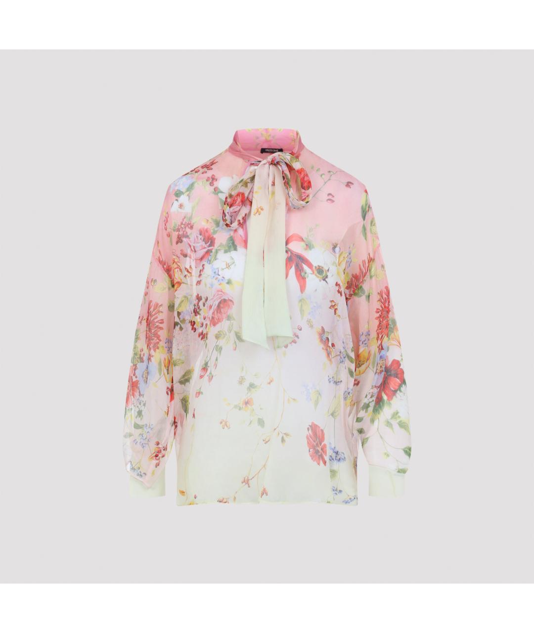 ROBERTO CAVALLI Мульти шелковая рубашка, фото 2