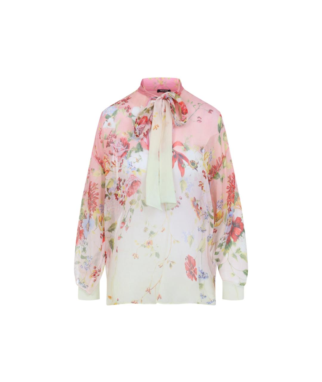 ROBERTO CAVALLI Мульти шелковая рубашка, фото 1