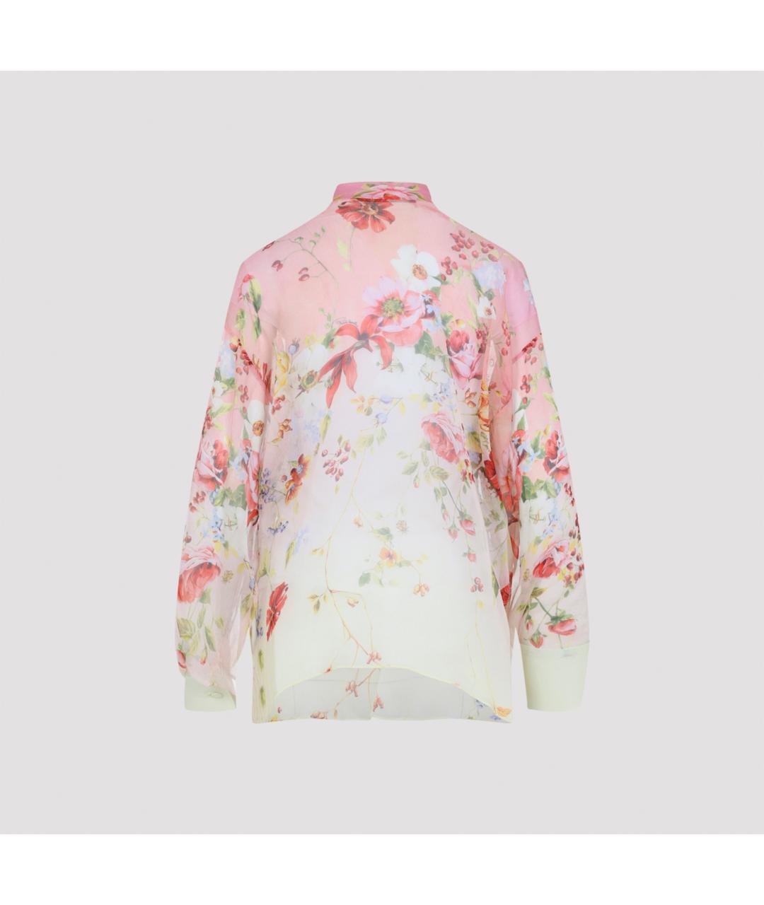 ROBERTO CAVALLI Мульти шелковая рубашка, фото 3