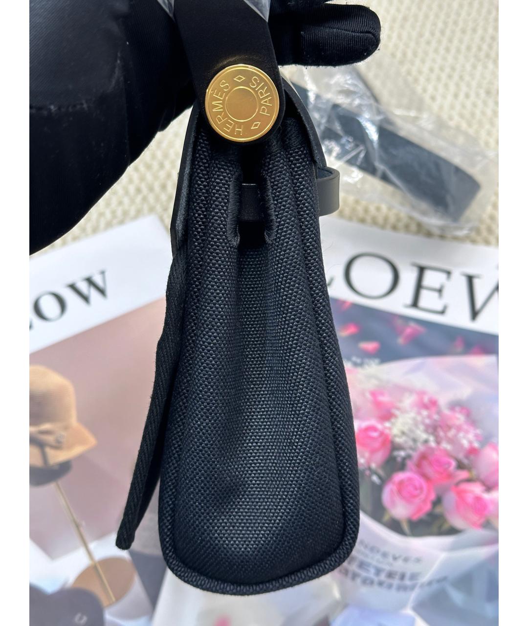 HERMES Черная сумка через плечо, фото 4