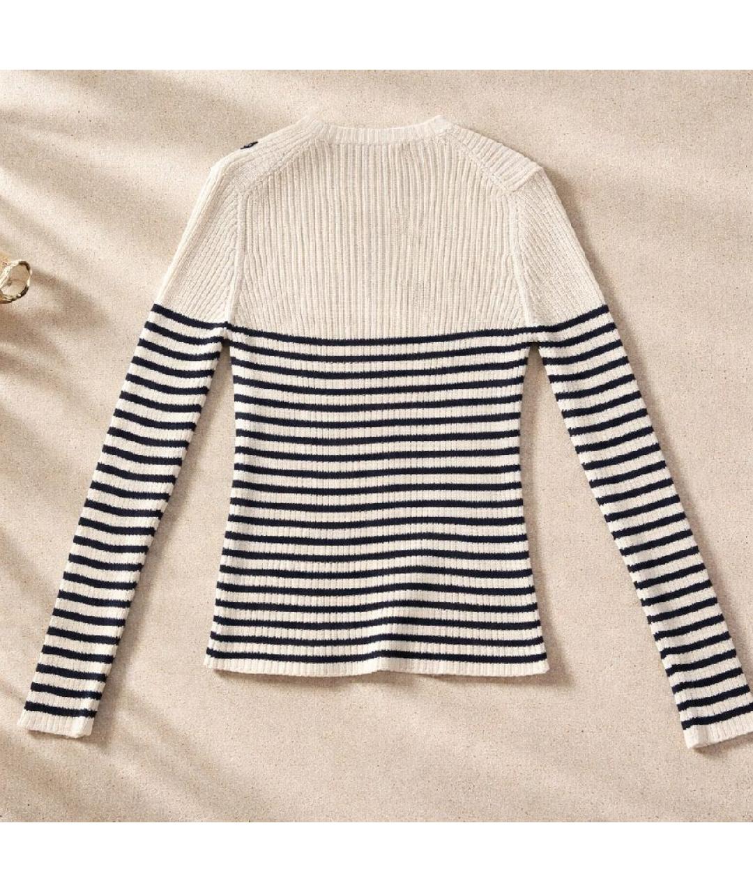 CHRISTIAN DIOR Бежевый хлопковый джемпер / свитер, фото 2