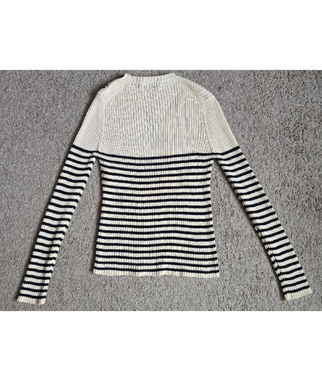 CHRISTIAN DIOR Бежевый хлопковый джемпер / свитер, фото 6