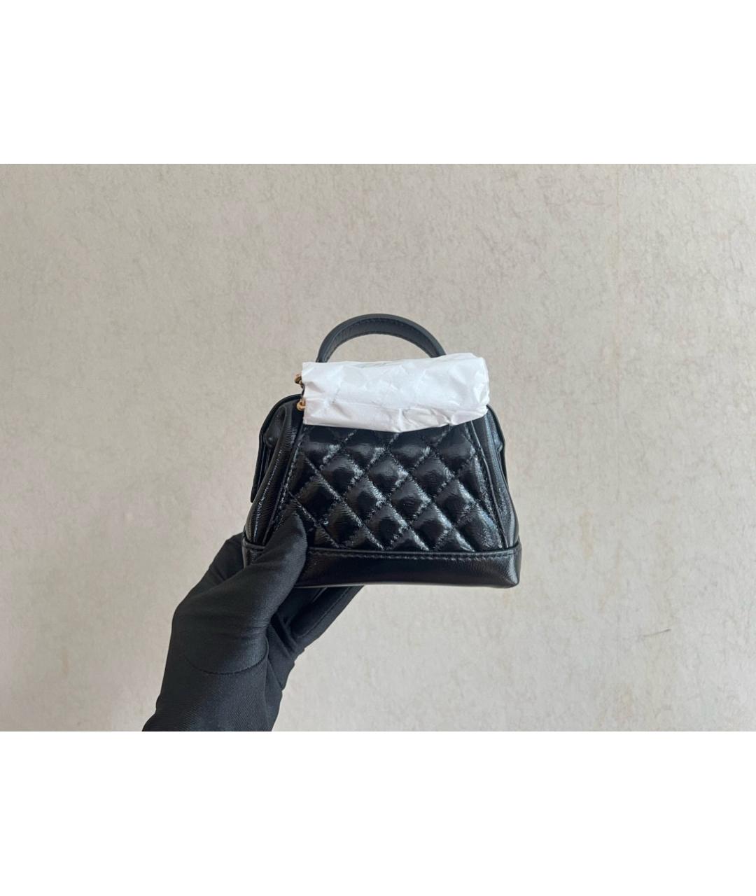 CHANEL Черная сумка через плечо, фото 4