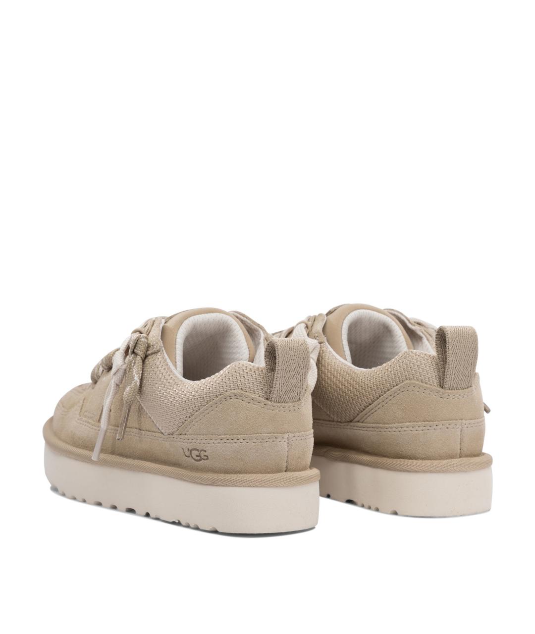 UGG AUSTRALIA Бежевые замшевые кроссовки, фото 2