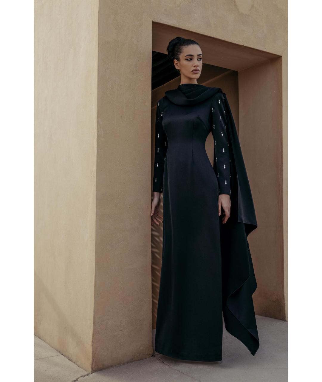 RASARIO Черное полиэстеровое вечернее платье, фото 3