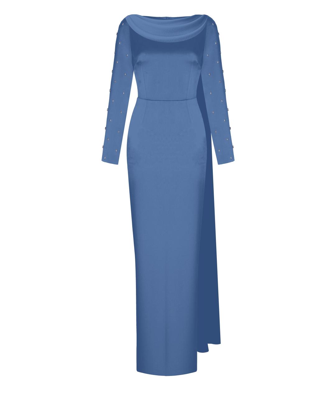 RASARIO Синее полиэстеровое вечернее платье, фото 1