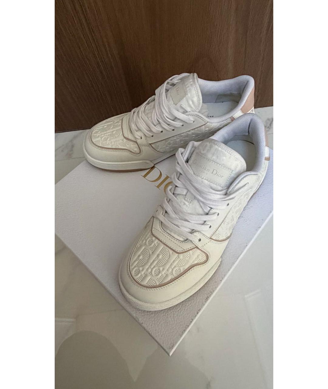 CHRISTIAN DIOR Белые кожаные кеды, фото 3