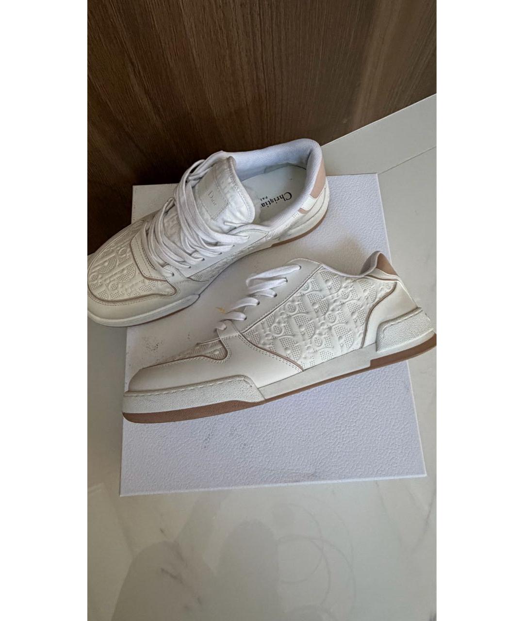 CHRISTIAN DIOR Белые кожаные кеды, фото 9