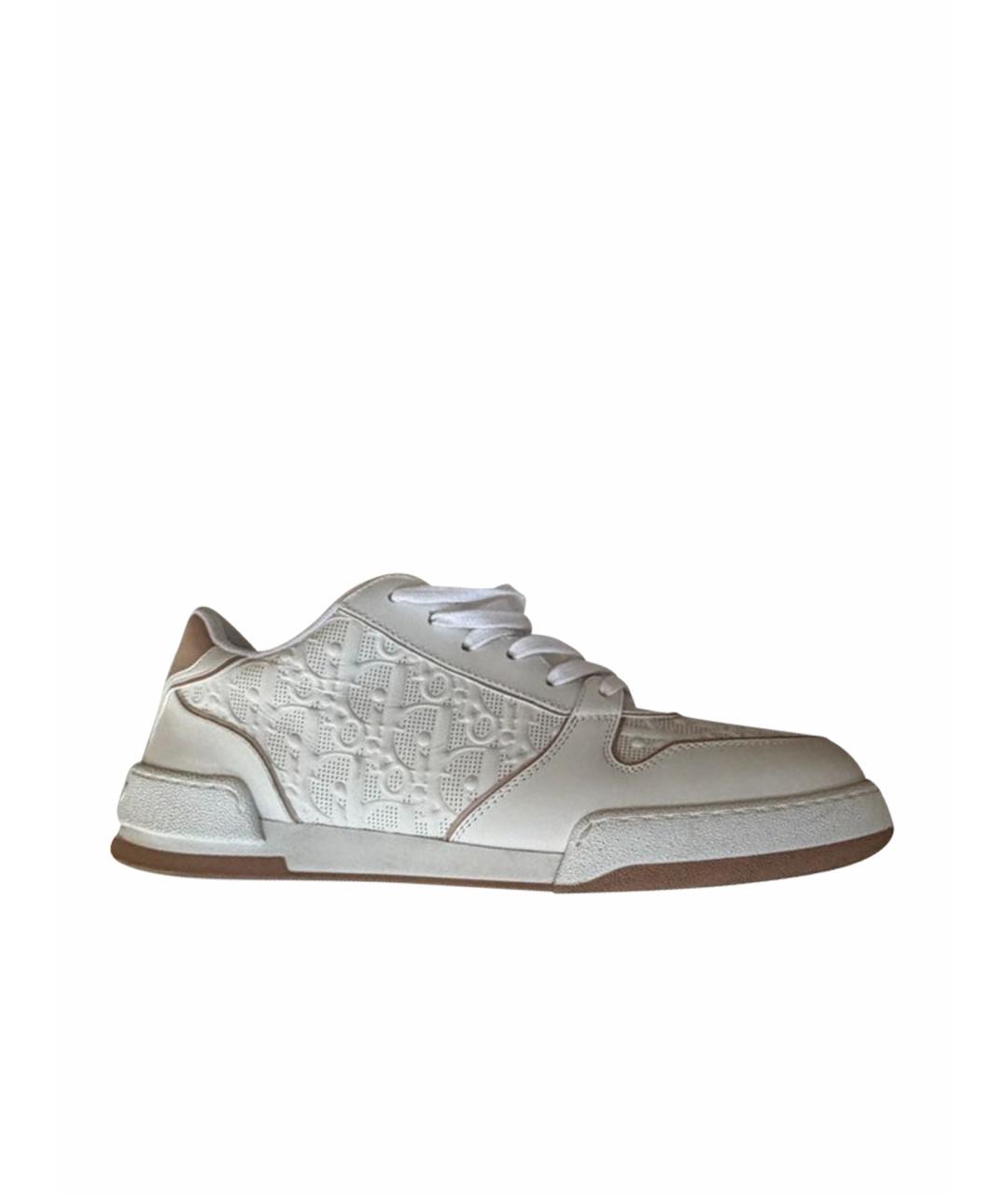 CHRISTIAN DIOR Белые кожаные кеды, фото 1