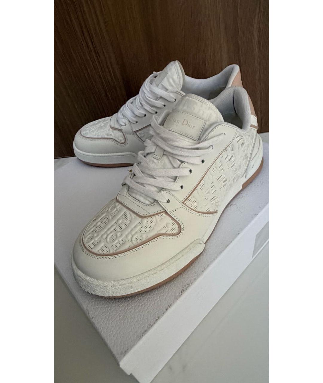 CHRISTIAN DIOR Белые кожаные кеды, фото 2