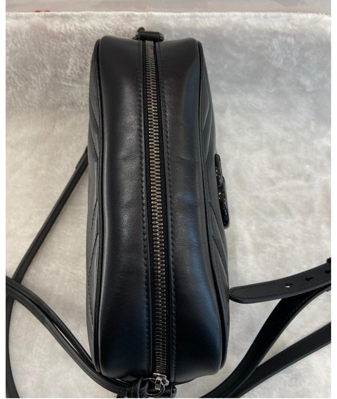 GUCCI Черная кожаная сумка через плечо, фото 5
