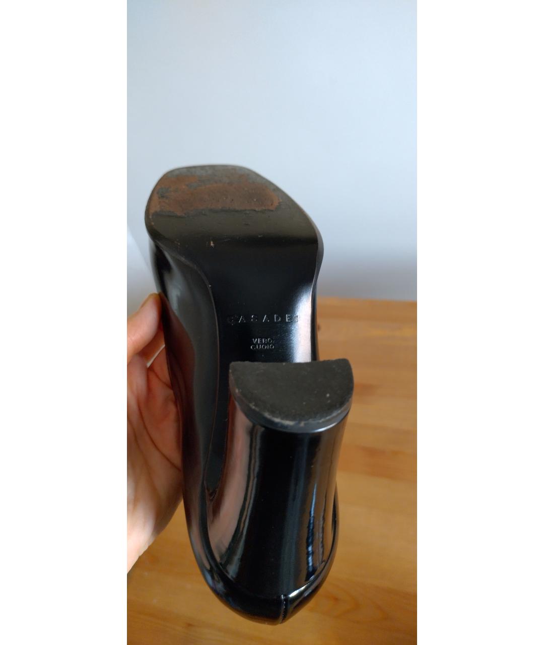 CASADEI Черные кожаные туфли, фото 9