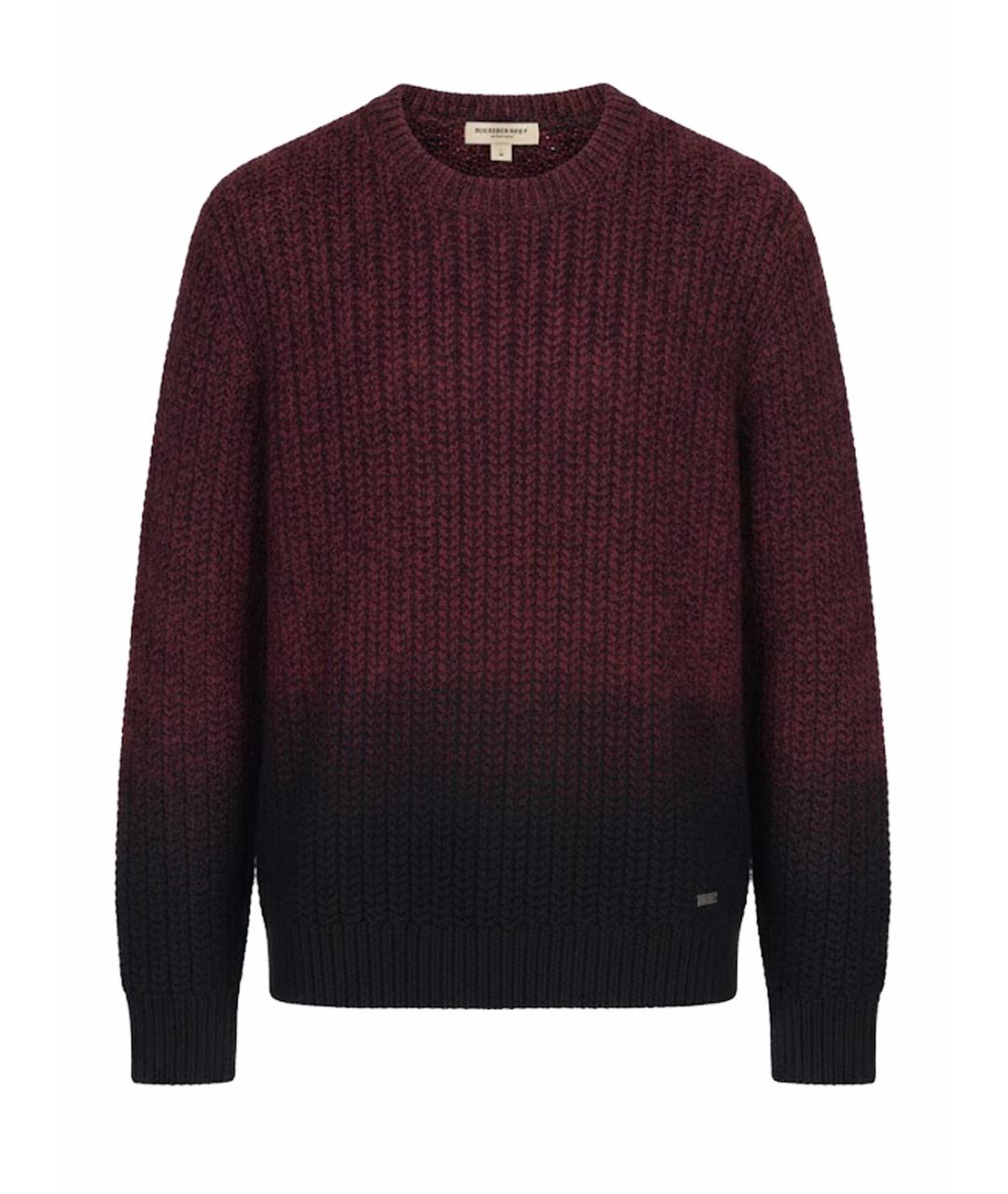 BURBERRY Красный шерстяной джемпер / свитер, фото 1
