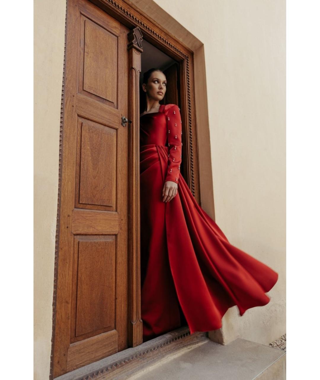 RASARIO Белое полиэстеровое вечернее платье, фото 4