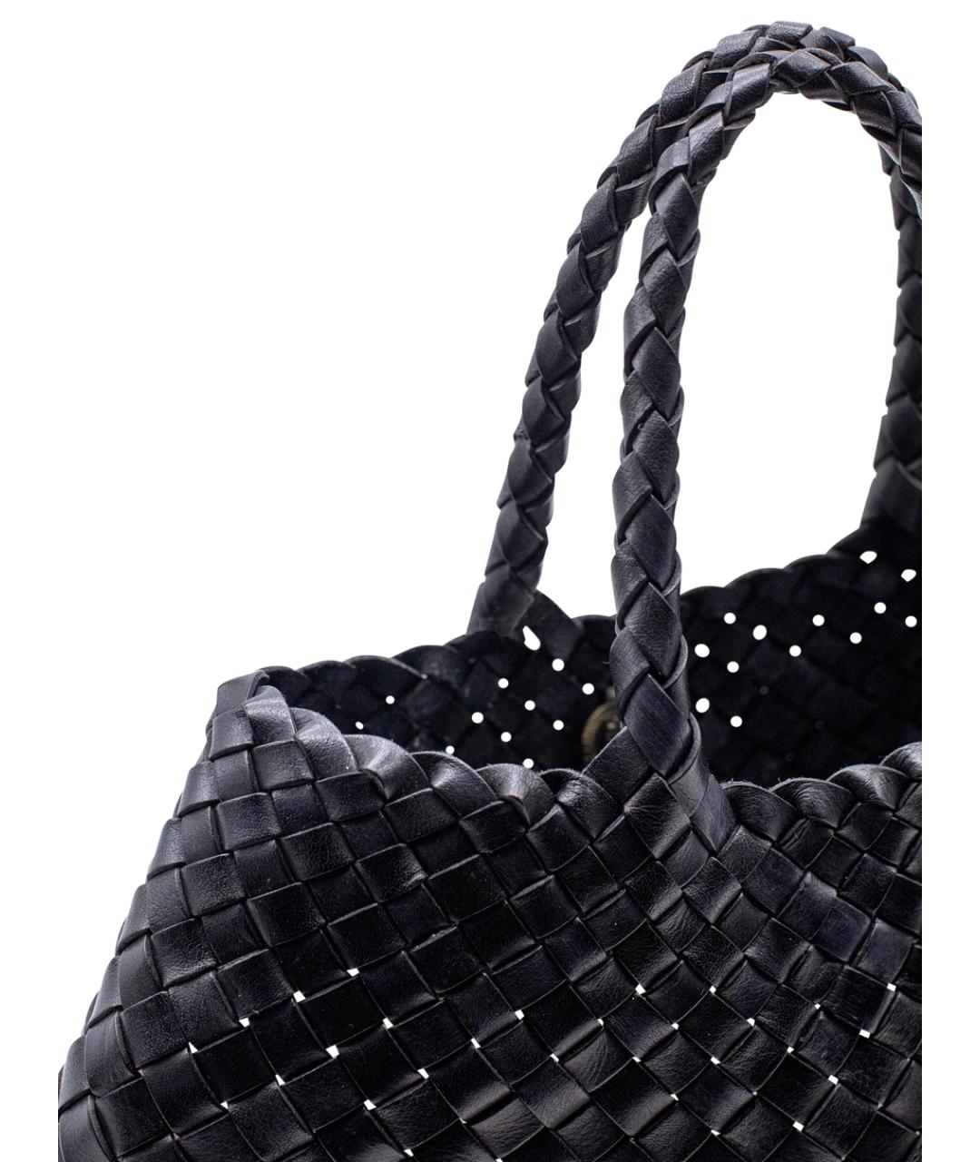 Dragon Diffusion Черная кожаная сумка тоут, фото 2