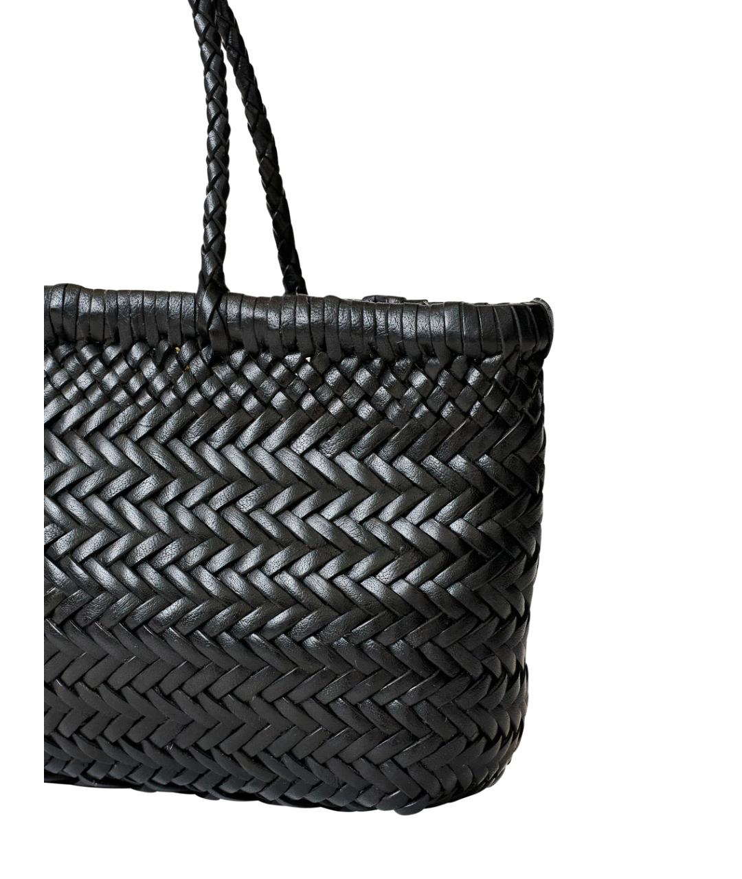 Dragon Diffusion Черная кожаная сумка тоут, фото 4