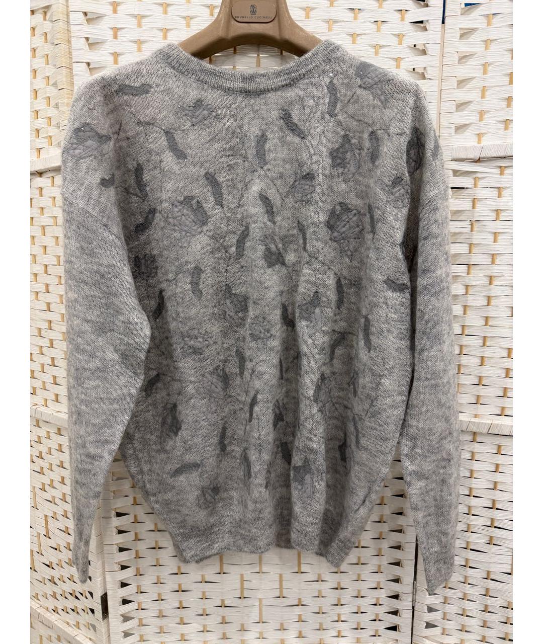 BRUNELLO CUCINELLI Серый джемпер / свитер, фото 4