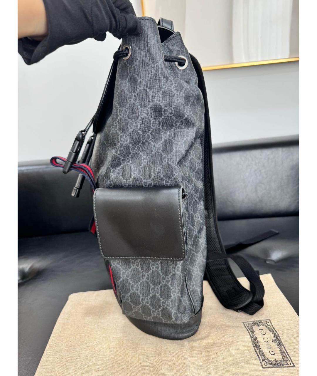 GUCCI Черный рюкзак, фото 3