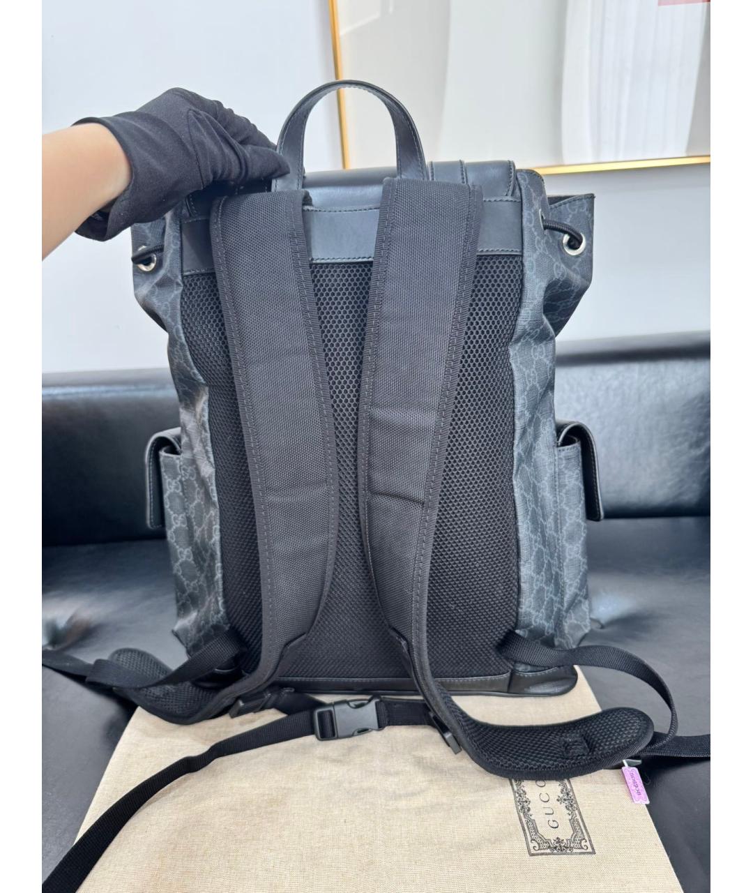 GUCCI Черный рюкзак, фото 5