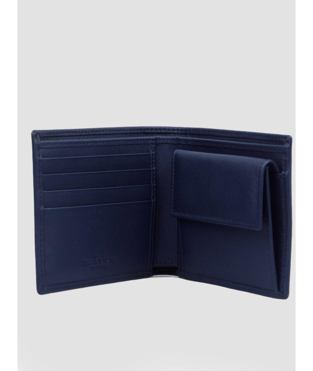 KITON Темно-синий кожаный кошелек, фото 2