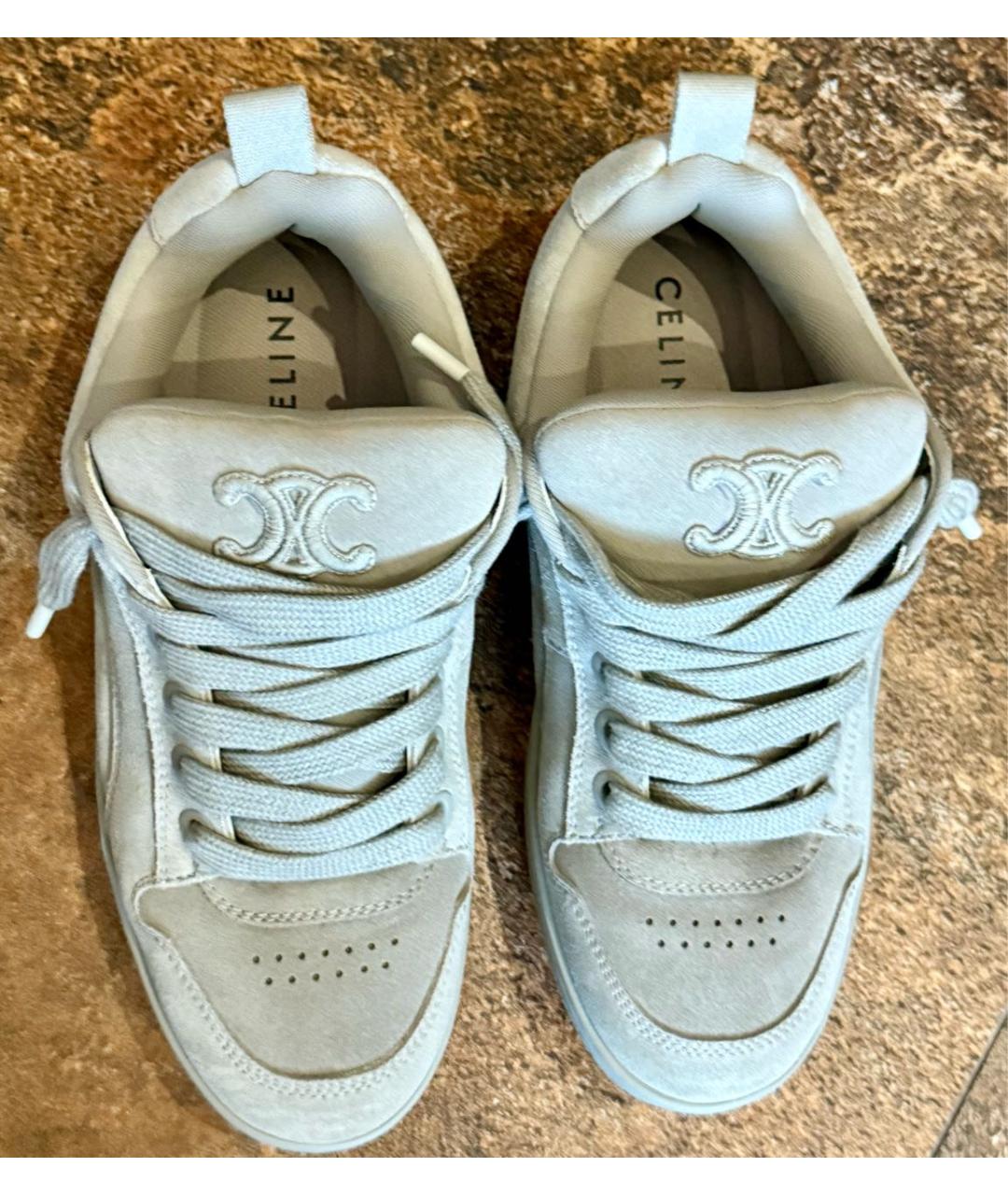 CELINE Серые замшевые кроссовки, фото 2