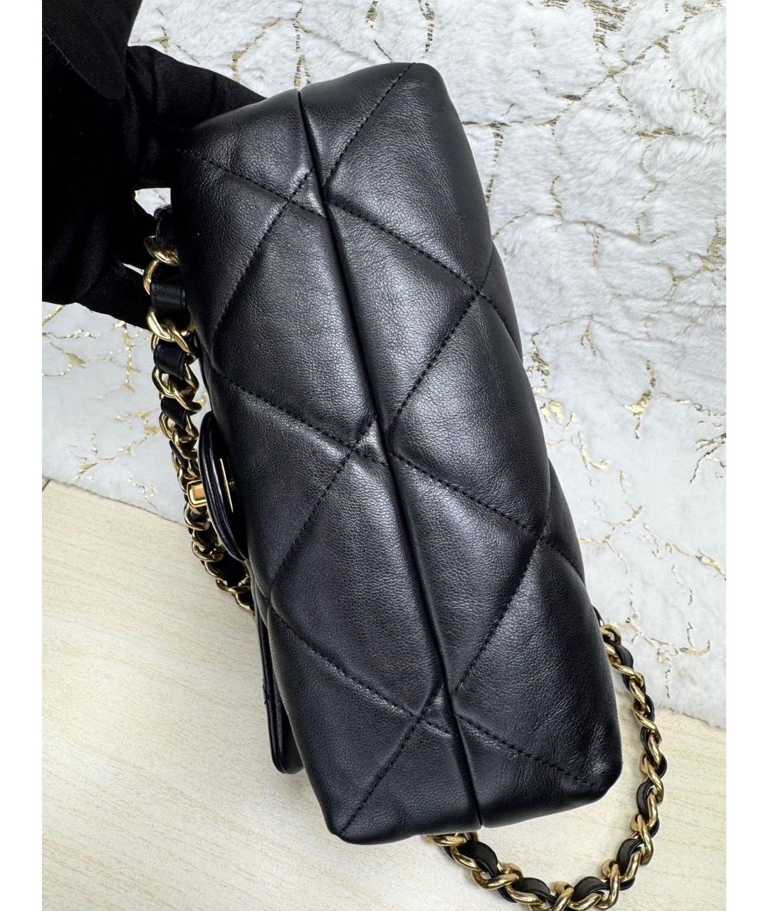 CHANEL Черная кожаная сумка через плечо, фото 6