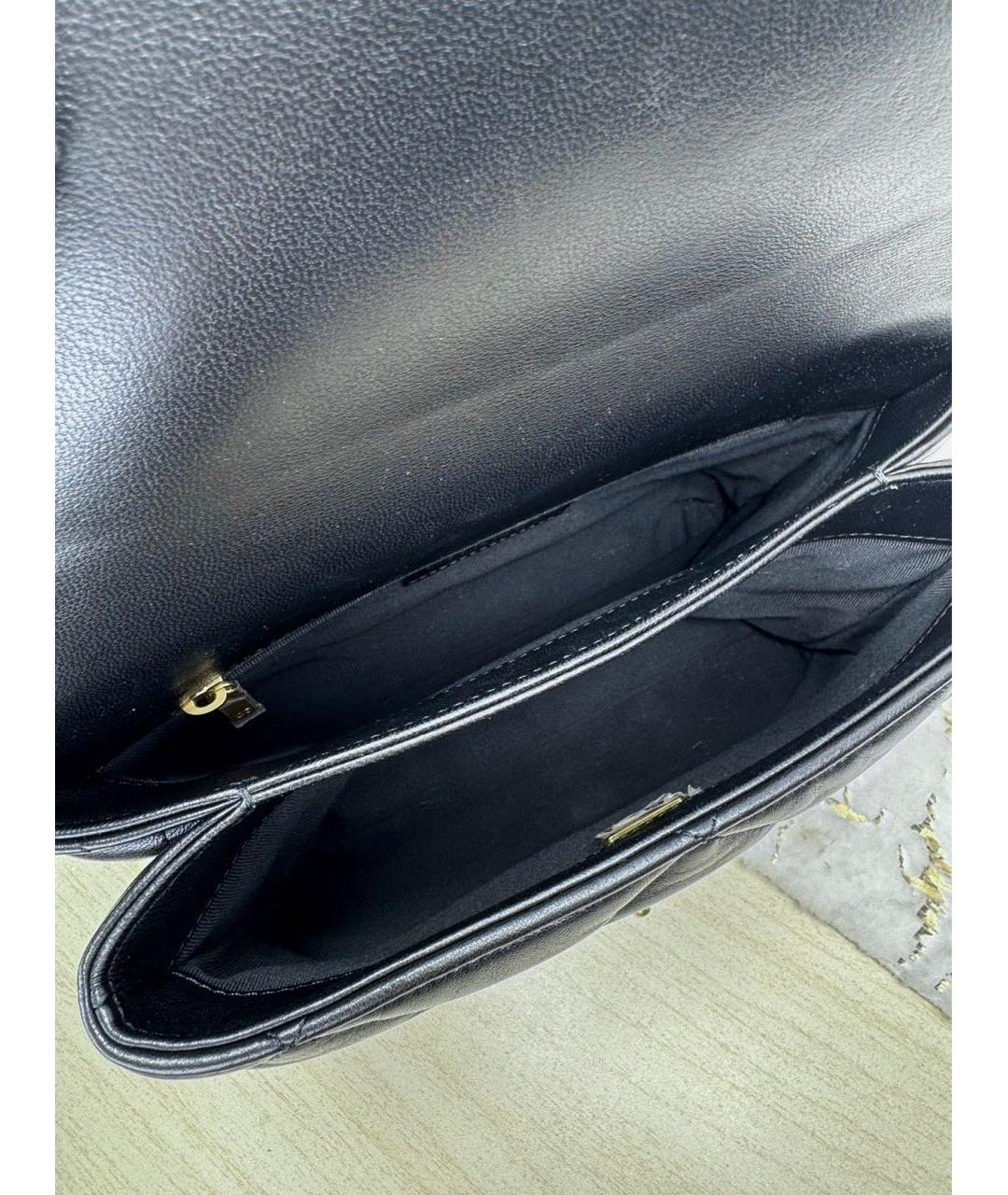 CHANEL Черная кожаная сумка через плечо, фото 5