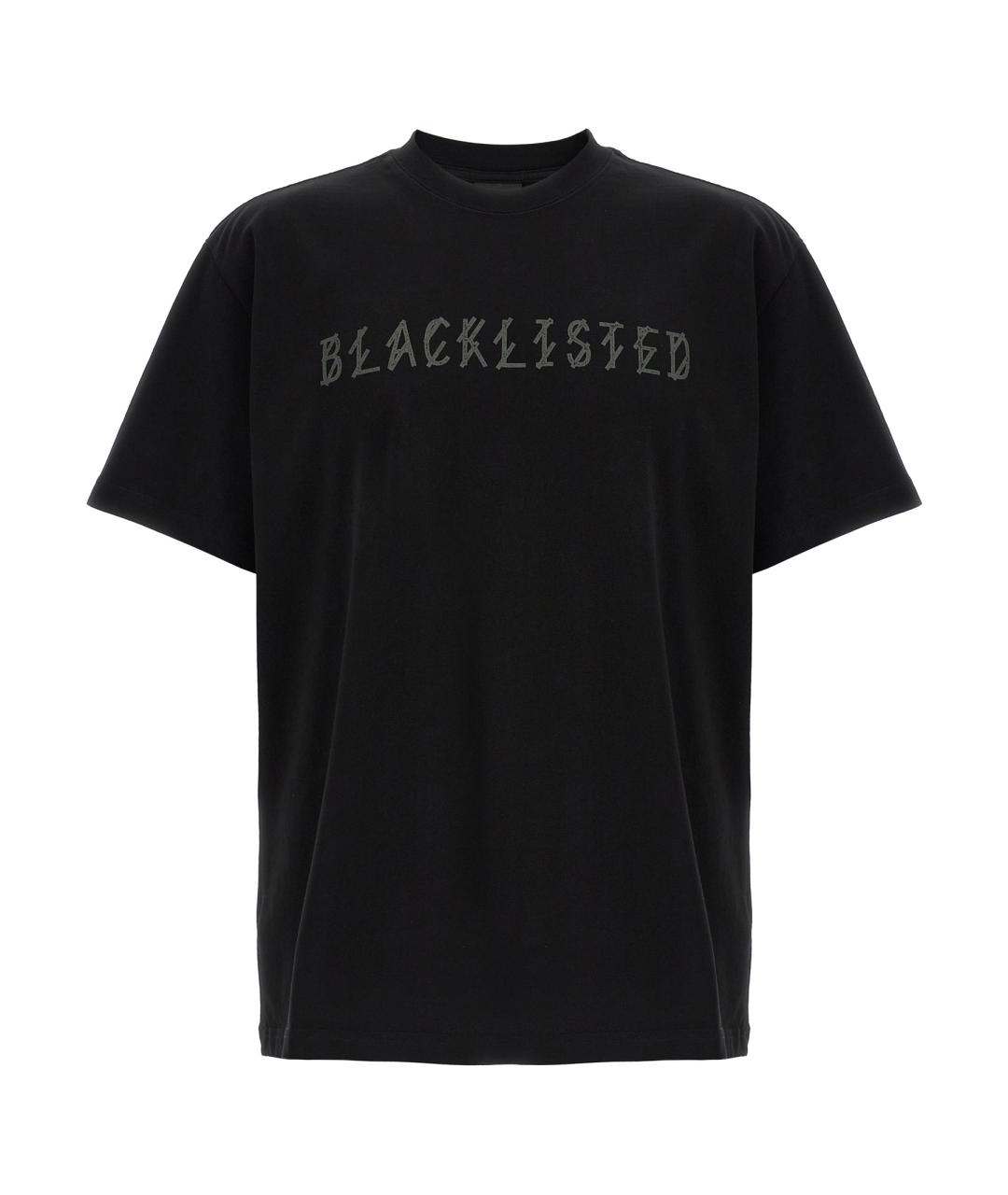 44 LABEL Черная хлопковая футболка, фото 1