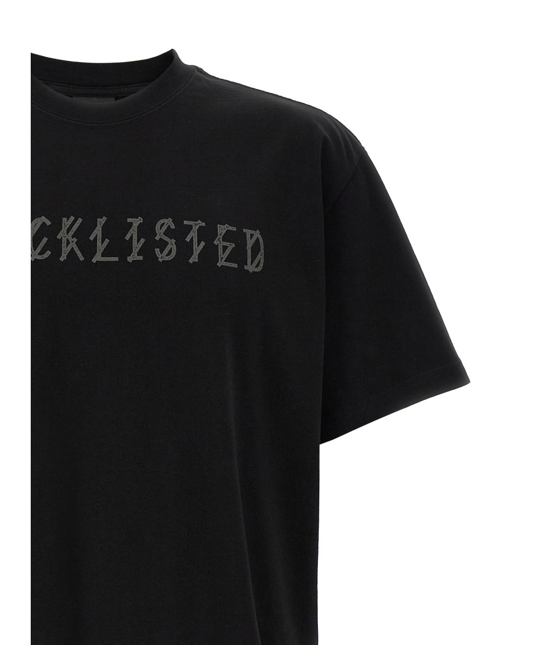 44 LABEL Черная хлопковая футболка, фото 3