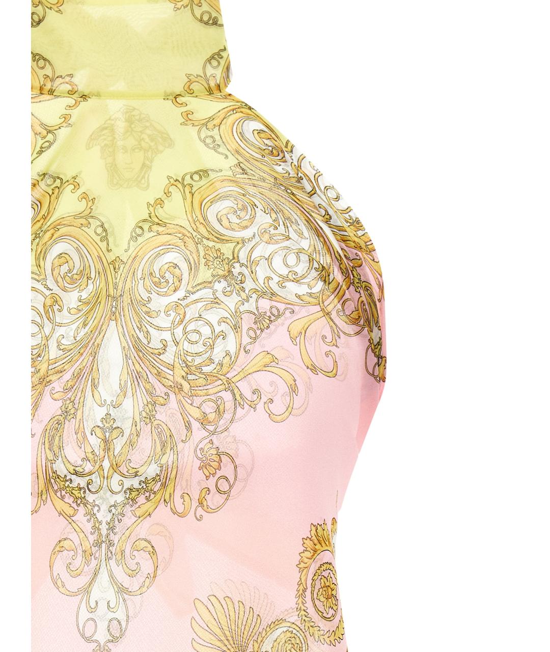 VERSACE Мульти полиэстеровая майка, фото 3