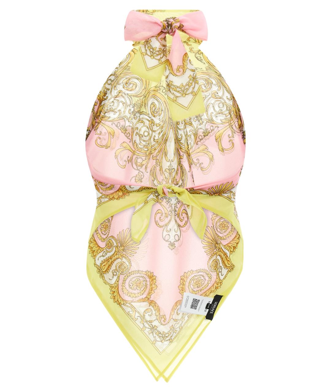 VERSACE Мульти полиэстеровая майка, фото 2