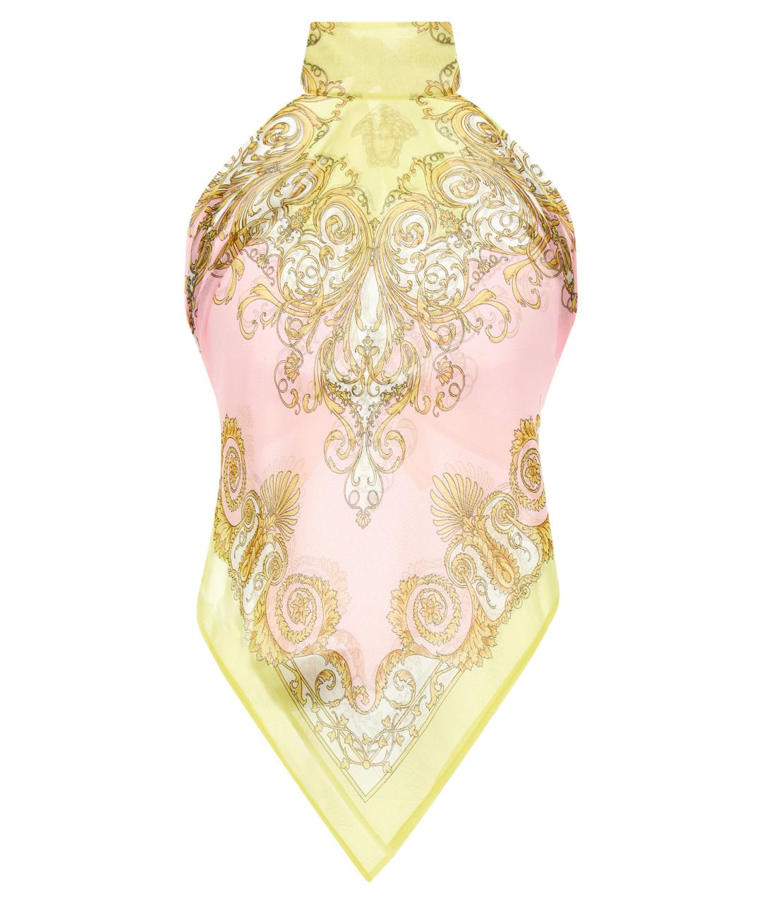 VERSACE Мульти полиэстеровая майка, фото 1