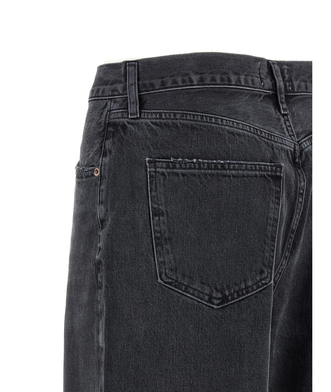 AGOLDE Черные хлопковые прямые джинсы, фото 4