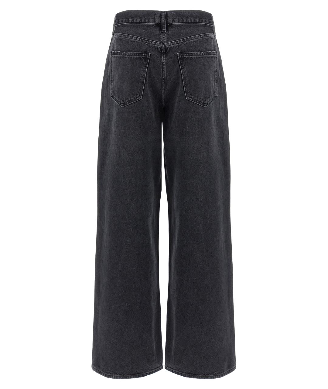 AGOLDE Черные хлопковые прямые джинсы, фото 2