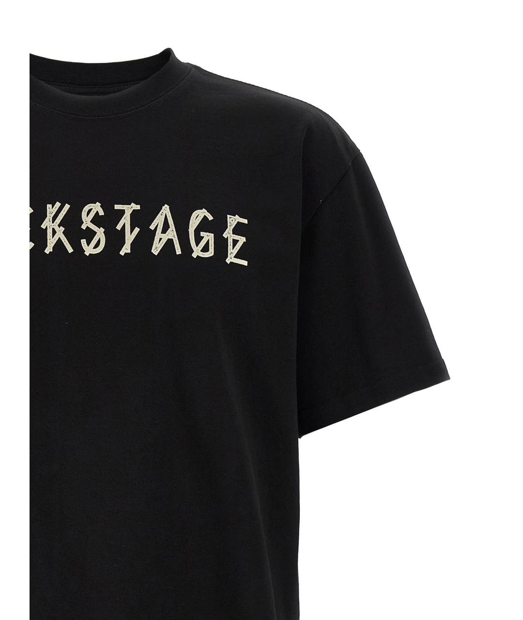 44 LABEL Черная хлопковая футболка, фото 3