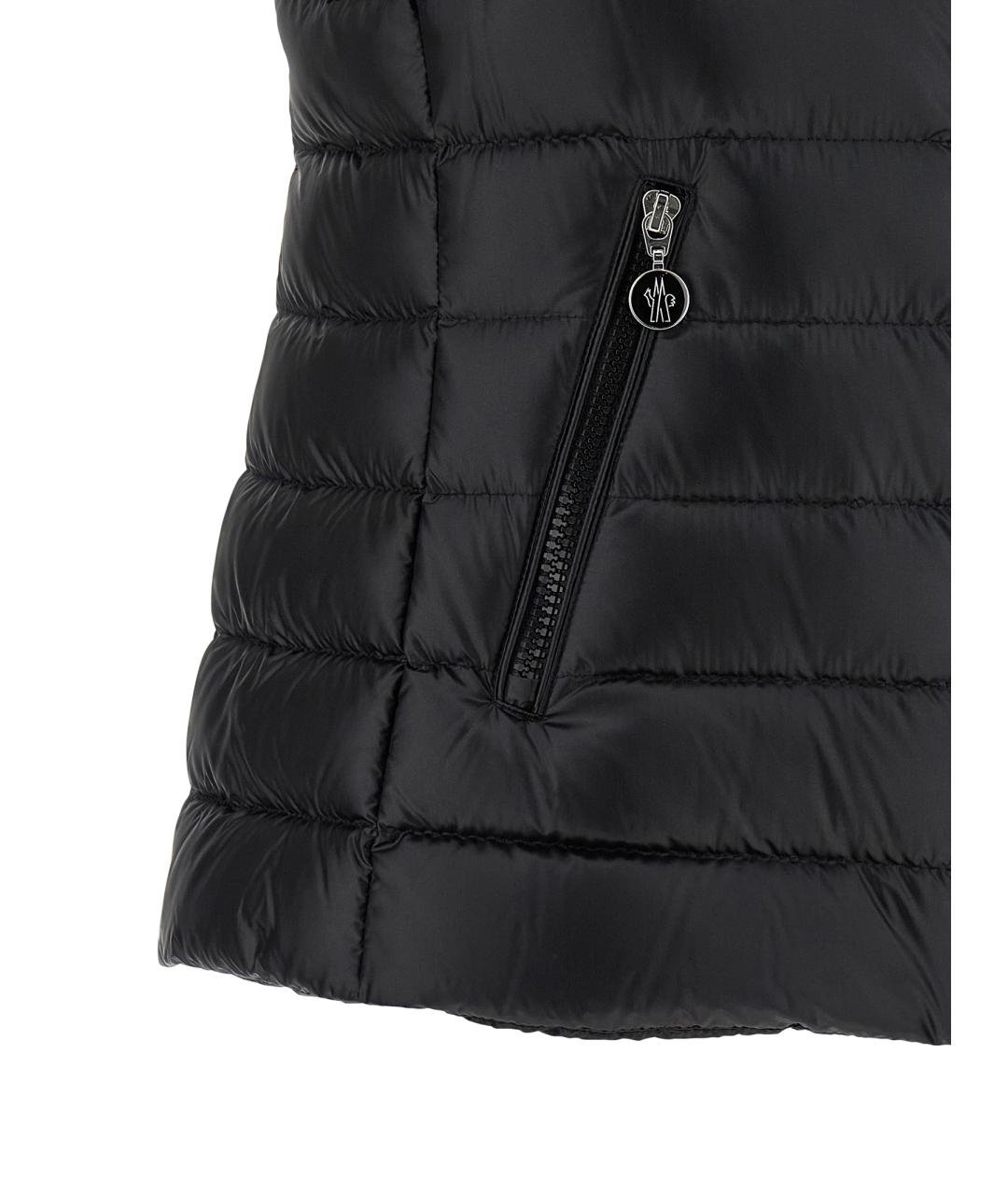 MONCLER Черная полиамидовая жилетка, фото 4