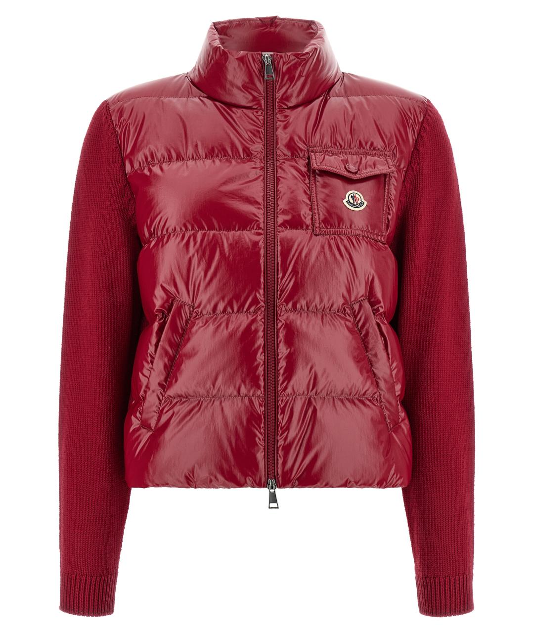 MONCLER Красная шерстяная куртка, фото 1